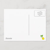 Faire-part de mariage à l'aquarelle de citron frui (Dos)