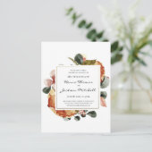 Faire-Part de Mariage à l'Aquarelle Florale Rustiq (Debout devant)