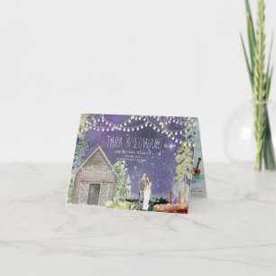 Faire-part de mariage à l'aquarelle Nashville