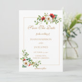 Faire-part de mariage à l'aquarelle pour un mariag (Debout devant)