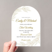 Faire-part de mariage à l'aquarelle romantique ave (In situ (ordinateur de poche))