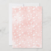 Faire-part de mariage à l'aquarelle rose Fleur de  (Dos)