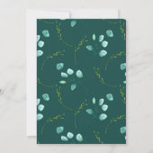 Faire-part de mariage à l'aquarelle Tiges du Jardi (Dos)