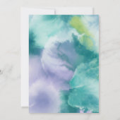 Faire-part de mariage à l'aquarelle vibrant (Dos)
