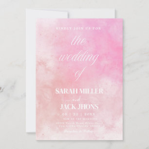 Faire-part de mariage à l'aquarelle vibrant