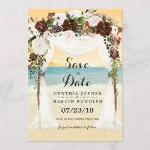 Faire-part de mariage à l'arbor Beach Save the Dat