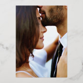 Faire-part de mariage à l'arch orné de bleu (Verso)