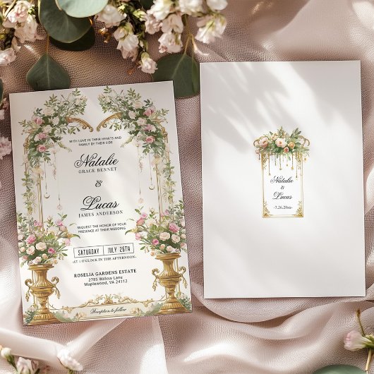 Faire-part de mariage à l'Arche Florale du Jardin