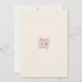 Faire-part de mariage à l'arche florale romantique (Dos)