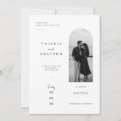 Faire-part de mariage à l'arche romantique moderne (Devant)
