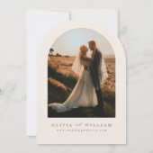 Faire-part de mariage à l'Arche Rustique (Dos)