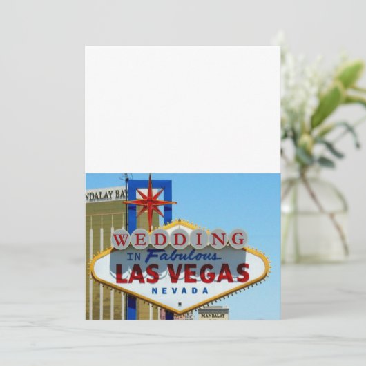 Faire-part de MARIAGE à Las Vegas la Fabuleuse (Debout devant)