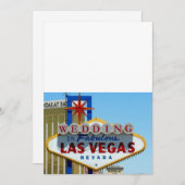 Faire-part de MARIAGE à Las Vegas la Fabuleuse (Devant / Derrière)