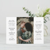 Faire-part de mariage à l'atmosphère moderne avec (Debout devant)