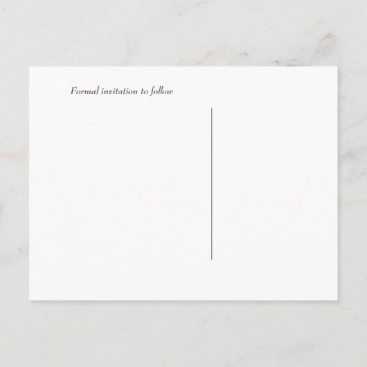 Faire-Part de Mariage à l'avance Verres à Vin Capr (Dos)