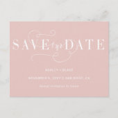 Faire-part de mariage à l'écriture calligraphique  (Devant)