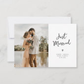 faire-part de mariage à l'écriture en forme de coe (Devant)