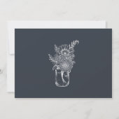 Faire-part de mariage à l'écriture moderne minimal (Dos)