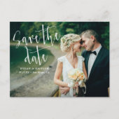 Faire-part de mariage à l'écriture moderne pour an (Devant)