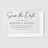 Faire-part de mariage à l'écriture noire décontrac (Compenser)