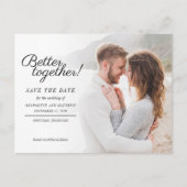 Faire-part de mariage à l'écriture photo élégante (Devant)