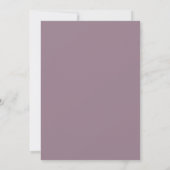 Faire-part de mariage à l'écriture violette (Dos)