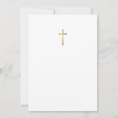 Faire-part de mariage à l'église Croix dorée (Dos)