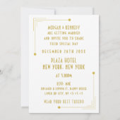 Faire-part de mariage à l'encre noire et or de sty (Dos)