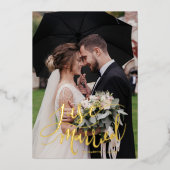 Faire-Part de Mariage à Lettre Main Mariés (Recto)