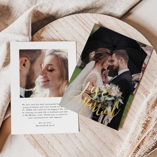 Faire-Part de Mariage à Lettre Main Mariés