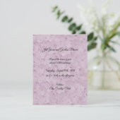 Faire-part de mariage à l'hydrangea rose blush mon (Debout devant)