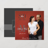 Faire-part de mariage à l'occasion de la photo de  (Devant / Derrière)