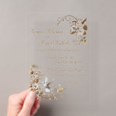 Faire-part de mariage à l'oiseau-mouche blanc en a (In situ (ordinateur de poche))