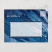 Faire-part de mariage à Martha's Vineyard à l'aqua (Dos)