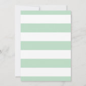 Faire-part de mariage à menthe de lanternes blanch (Dos)