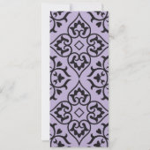 Faire-part de mariage à molette noire en mousse (Dos)