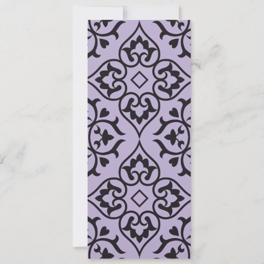 Faire-part de mariage à molette noire en mousse (Dos)