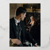 Faire-part de mariage à monogramme avec fleurs mag (Verso)