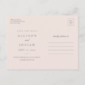 Faire-Part de Mariage à Monogramme Classique (Dos)