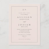 Faire-Part de Mariage à Monogramme Classique (Devant)