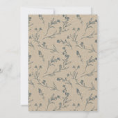 Faire-part de mariage à monogramme couronne de lau (Dos)