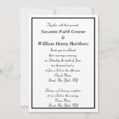 Faire-part de mariage à monogramme élégant pour fu (Dos)
