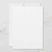 Faire-part de mariage à monogramme 'H' vert olive (Dos)