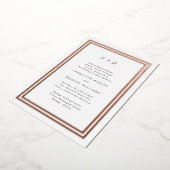 Faire-part de mariage à monogramme intemporel avec (Rotation)
