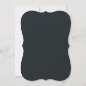 Faire-part de mariage à monogramme miroir gothique (Dos)