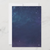 Faire-part de mariage à monogramme sous une nuit é (Dos)