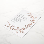Faire-part de mariage à motif de vigne en feuille (Rotation)
