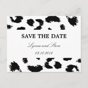 Faire-part de mariage à motif léopard