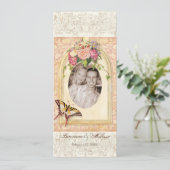 Faire-part de mariage à motif Rose victorienne pat (Debout devant)