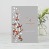 Faire-part de mariage à papillon (Debout devant)